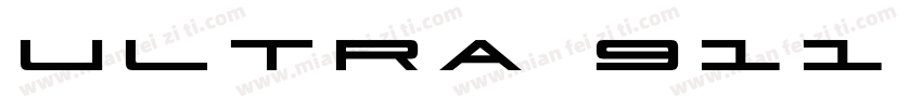ULTRA 911 TITLE字体转换